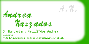 andrea naszados business card